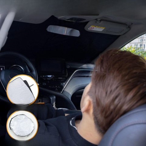 Parasolar pliabil pentru parbriz — Compatibil cu 2 și 4 uși