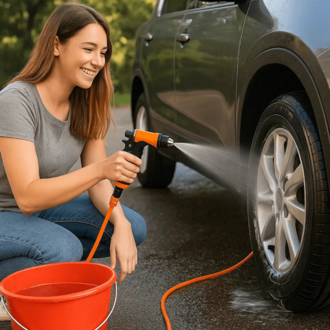 Přenosný vysokotlaký čistič — Snadné čištění kdekoli