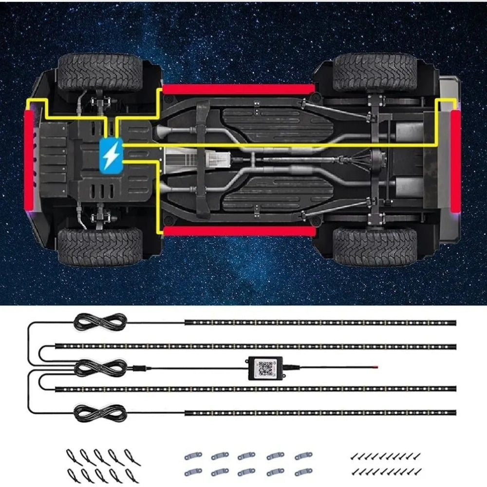 Iluminare LED Sub Vehicul — Efecte Luminoase Spectaculoase și Personalizate