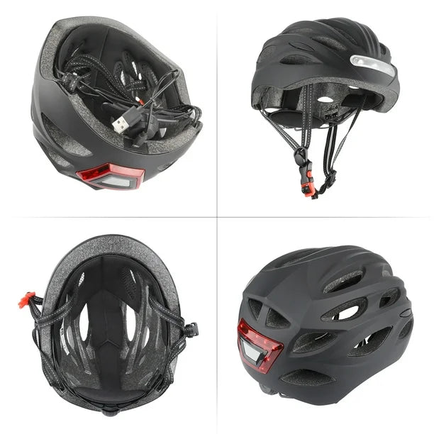 Kask rowerowy LED Bezpieczeństwo — Maksymalna widoczność i ochrona