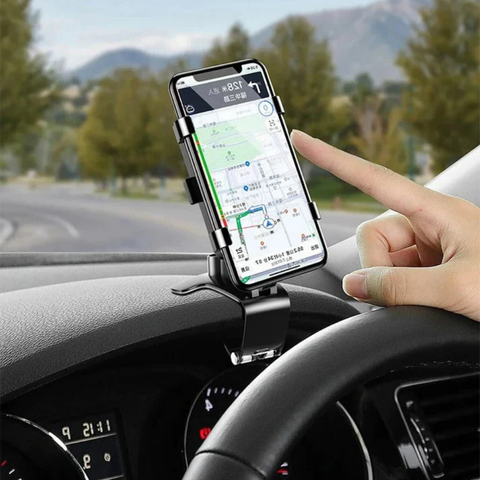 دعم الهاتف متعدد الوظائف للسيارة – تصميم مضغوط وتركيب سريع