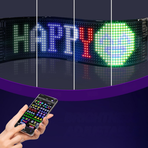 Panneau LED Programmable Pour Voiture — Communication & Style Moderne