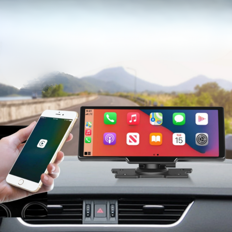 Pantalla Multimedia del Coche — Conectividad Inalámbrica y Navegación Inteligente