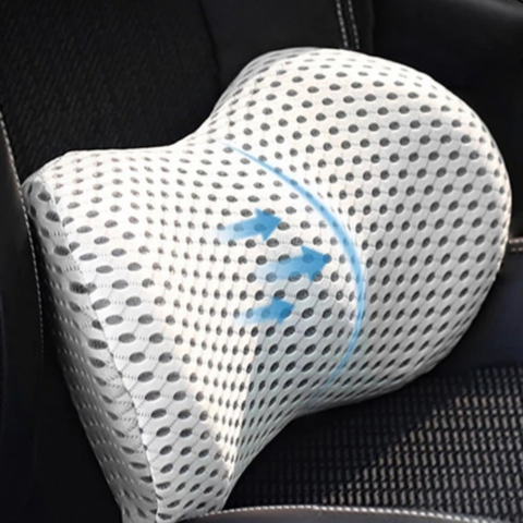 Cojín Lumbar Para Asiento De Coche — Alivio De Espalda En Coche