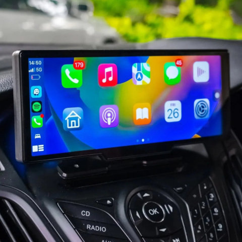 Écran Voiture Multifonction – Support Caméra De Recul Et Contrôle Vocal