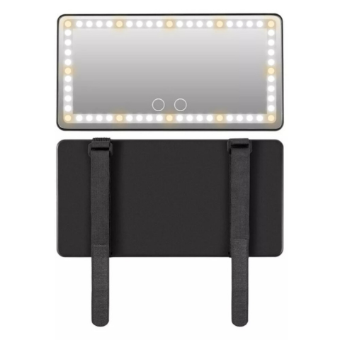 Zrcadlo LED do sluneční clony pro auto – nastavitelný a dobíjecí osvětlení
