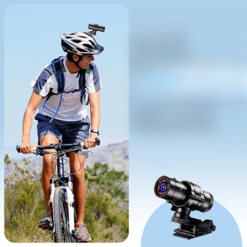 Wasserdichte Kamera für Lenker und Helm – Ideal für Radfahren und Motorradfahren