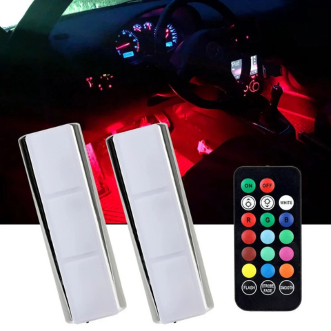 Iluminare LED Interioară Mașină – Instalare Ușoară și Fără Fir
