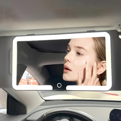 Car Mirror With LED Lighting – Adjustable Brightness Levels