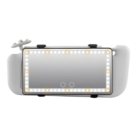 Zrcadlo LED do sluneční clony pro auto – nastavitelný a dobíjecí osvětlení