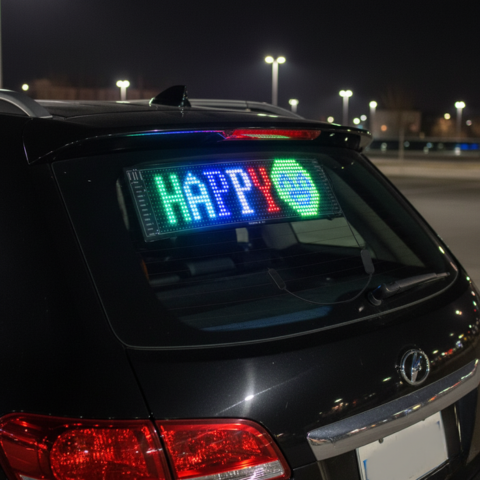 Panneau LED Programmable Pour Voiture — Communication & Style Moderne