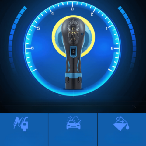 Bezdrátová elektrická leštička — 6 nastavitelných rychlostí