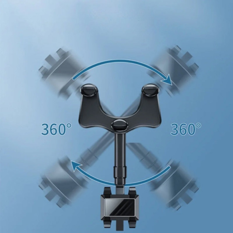 Support Téléphone Rétroviseur – Angle Réglable Et Fixation Stable