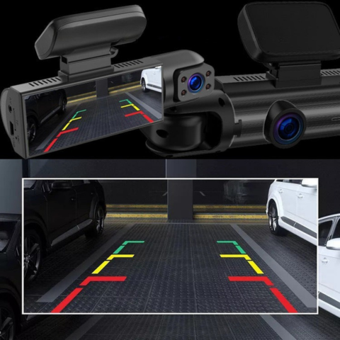 Cámara Embarcada en el Coche — Doble Cámara Delantera Para Una Seguridad Óptima