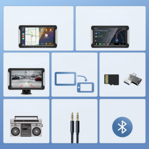 شاشة متعددة الوسائط للسيارة - تركيب بسيط وميزات كاملة