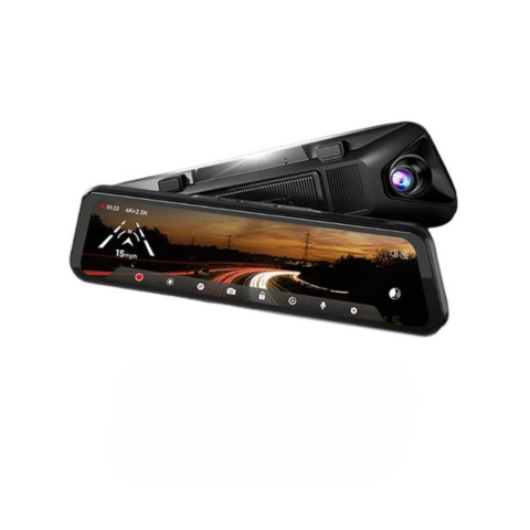 Cámara de Coche HD Con Pantalla Táctil — Dashcam HD de 10 Pulgadas Para Coche