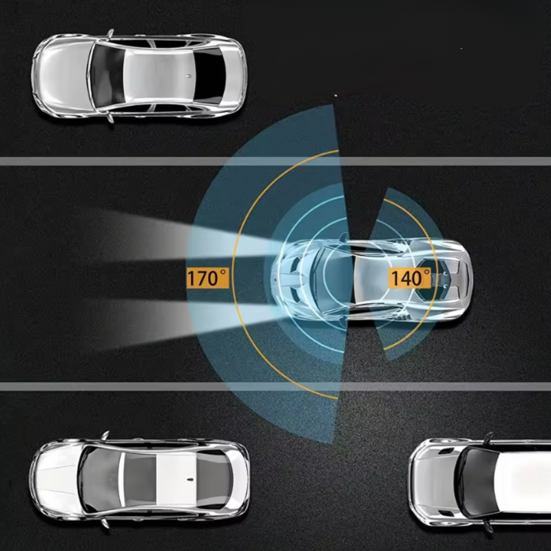 Dashcam Dupla Full HD Autó - Éjjeli Látás + Belső Kamera