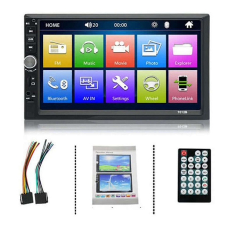 Multimedia System Bil — Dobbelt Din Skærm & HD Videoafspilning