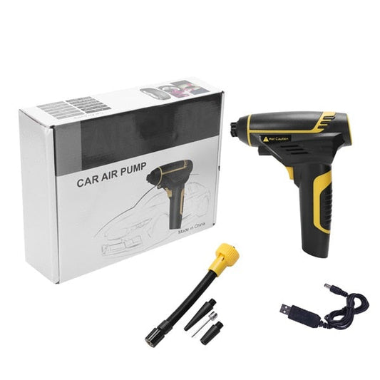 Tragbarer Luftkompressor 120W — Ideal für Auto, Motorrad und Fahrrad