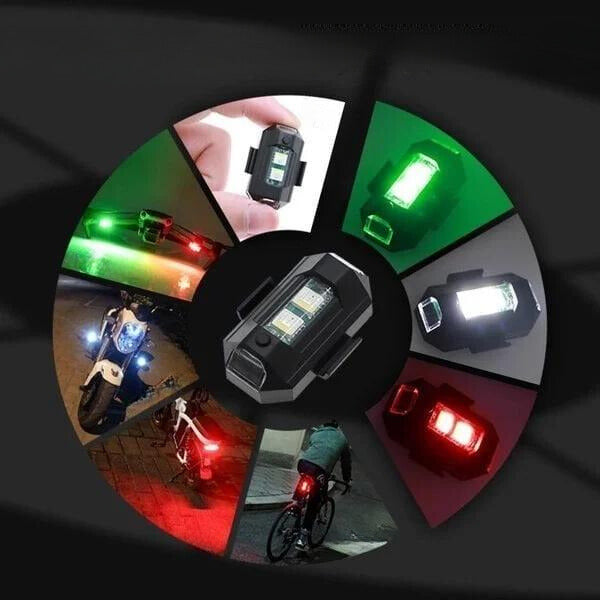 Luces LED Anticolisión Para Moto – Seguridad Y Estilo