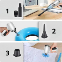 Bezdrôtový prenosný vysávač do auta – výkonný, ľahký a nabíjateľný pomocou USB 