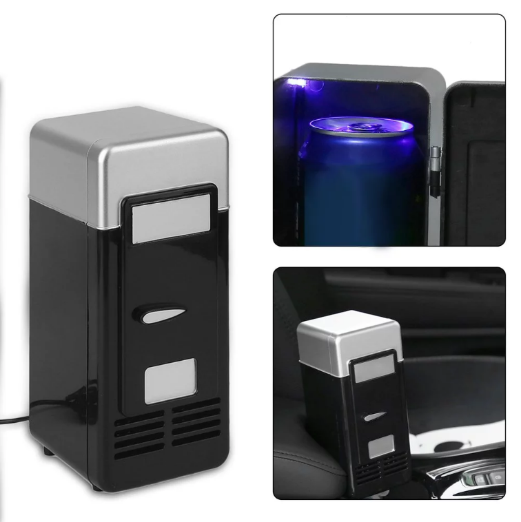 ثلاجة صغيرة USB 5V 10W — مثالية للمكتب والسيارة 