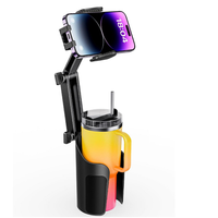 دعم الهاتف في السيارة - تثبيت في حامل الأكواب 