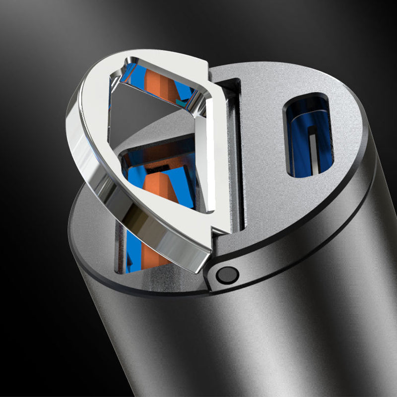 محول شاحن سيارة USB – مقبس ولاعة سجائر مدمج 