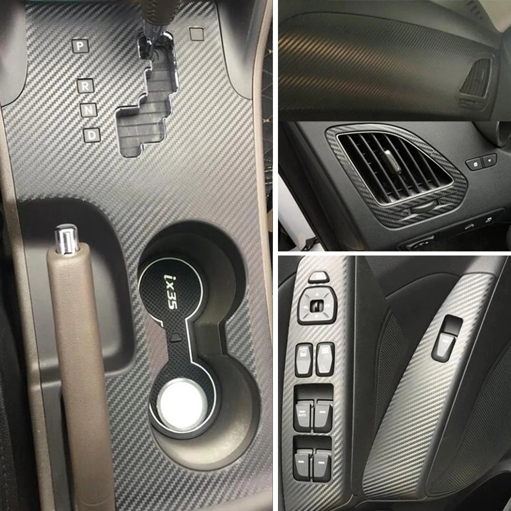 Stickers Fibre De Carbone Pour Hyundai ix35 (2010-2017) — Style Sport Et Protection
