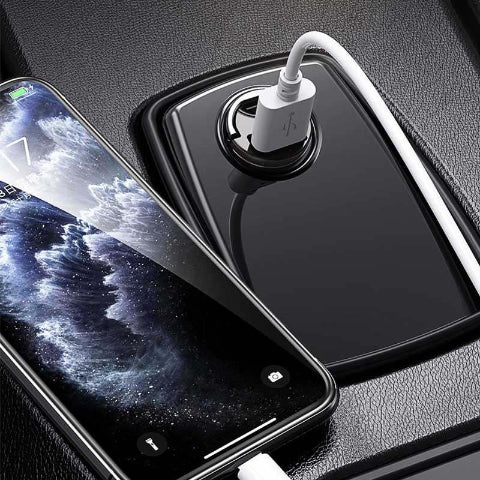 محول شاحن سيارة USB – مقبس ولاعة سجائر مدمج 