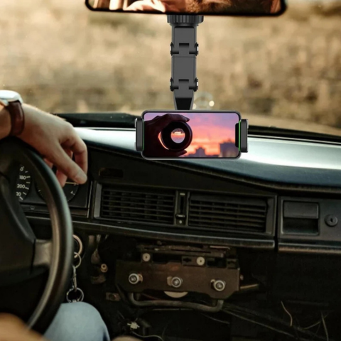 Support Telefono Auto – Rotazione 360° e Fissaggio Intelligente 