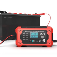 Inteligentní nabíječka baterií do auta 12V/24V - LCD displej & automatická ochrana 
