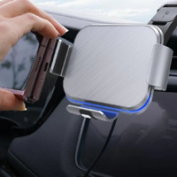 دعم الهاتف في السيارة - تثبيت وشحن لاسلكي مدمج 