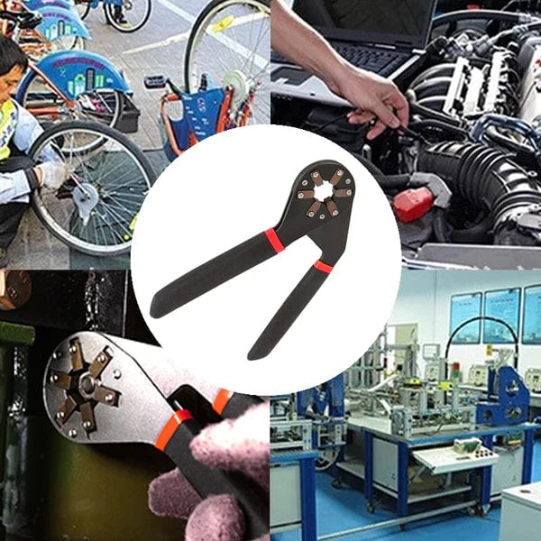 Multifunktionell Nyckel Auto-Justerbar – Speciell för Mekaniska Reparationer 