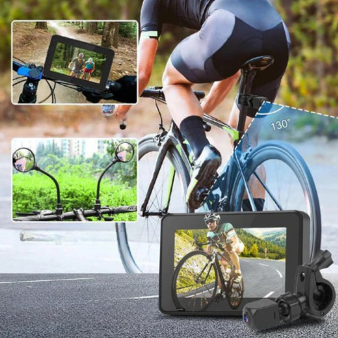 Espejo Digital Para Bicicleta — Seguridad Reforzada En Circulación 