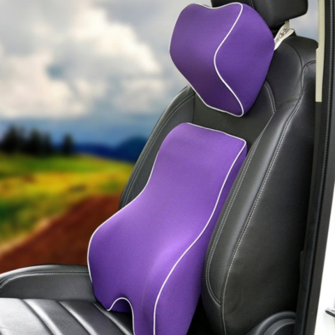 Traagschuim lendensteun en hoofdsteunkussen - Comfort en verlichting voor de rug