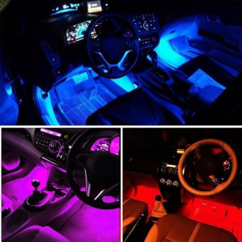 Interior LED Strips For Car – Remote Control And Easy Installation 