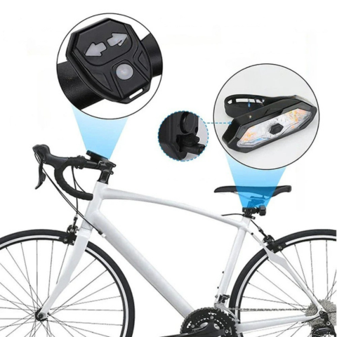 Luce lampeggiante per bici – Ricaricabile e telecomandata 