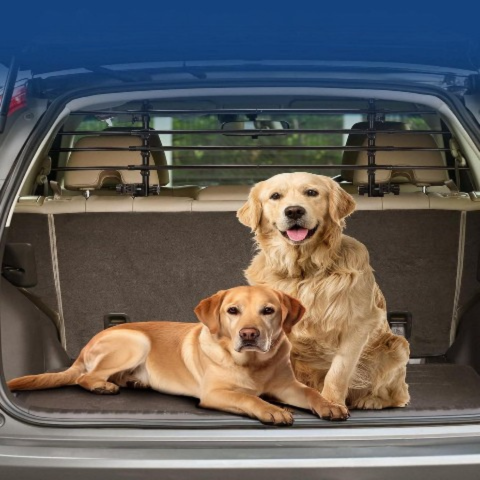 Justerbar avskiljare för bil — Säkerhet för djur 