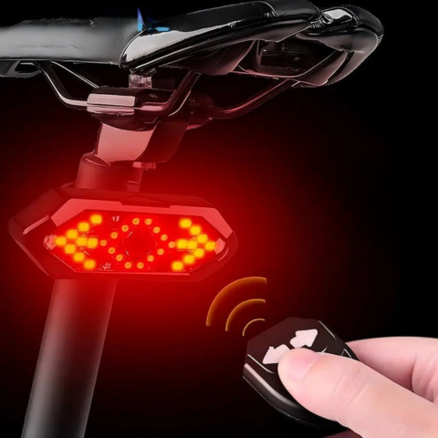 Blinkendes Fahrradlicht – Wiederaufladbar und Fernbedienung 