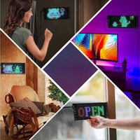 LED-bilskärm – Anpassad text och mönster 