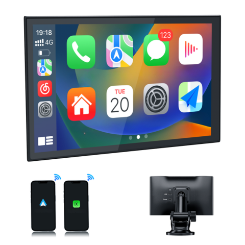 Tragbarer Touchscreen — GPS, Musik & Sprachsteuerung 