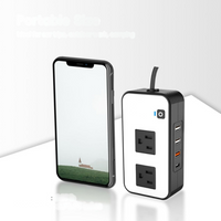 Convertitore Di Corrente Auto – Prese Di Rete E Porte USB Veloci 