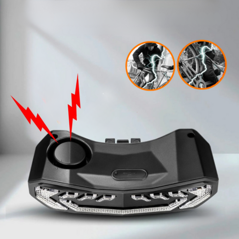 Multifunction Bike Tail Light - Turn Signal, Brake & Alarm