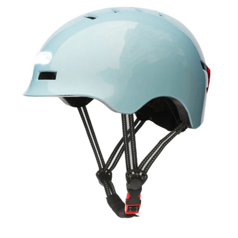 Casque De Vélo Urbain – Avec Éclairage LED Avant Et Arrière
