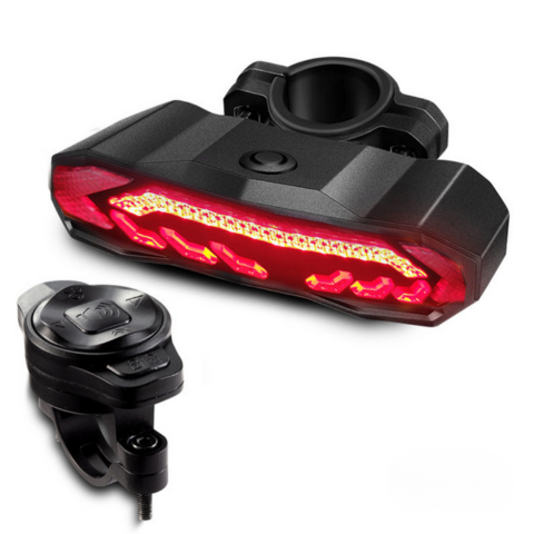 Multifunction Bike Tail Light - Turn Signal, Brake & Alarm