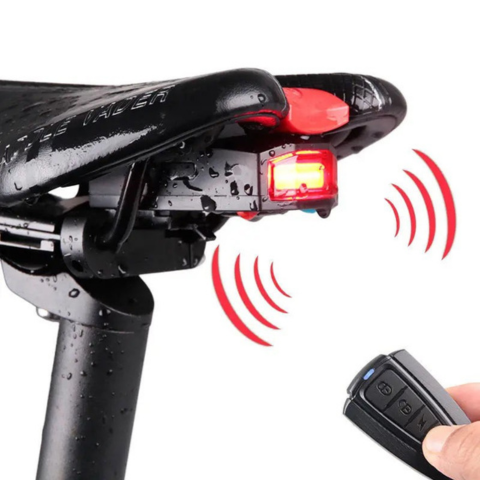 Foc Spate Fără Fir pentru Bicicletă – Alarmă Integrată și Telecomandă 