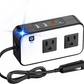 Konwerter Prądu Samochodowego – Gniazda Sieciowe i Szybkie Porty USB 