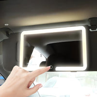Miroir De Voiture Avec Éclairage LED – Niveaux De Luminosité Ajustable
