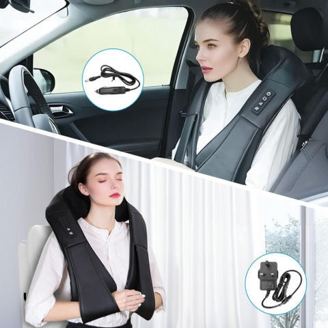 Varmemassageapparat — Afslapning til nakke, ryg & skuldre 